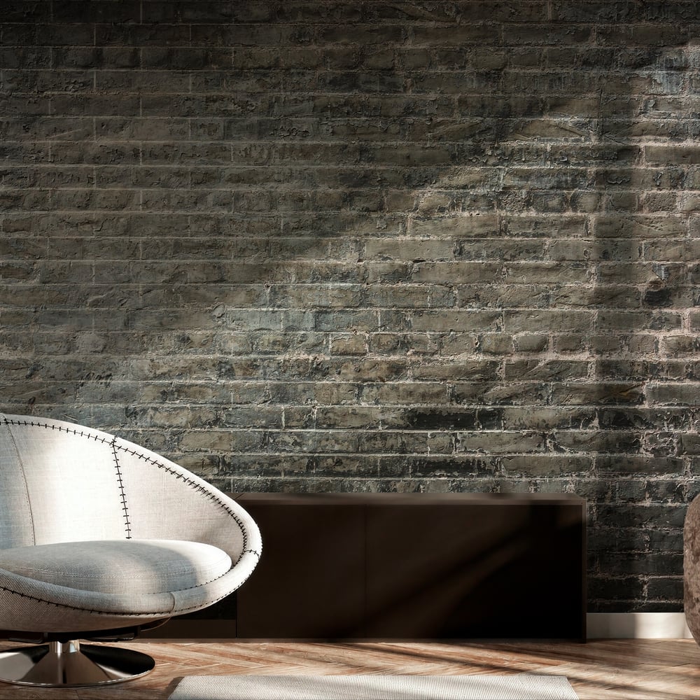 Papiers Peints Panoramique - Dark brick wall background - Photo Wallpaper Brick