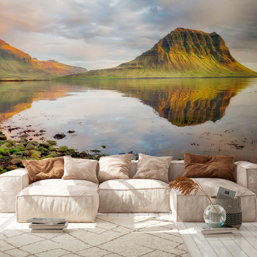 Fotobehang - Bergen in IJsland -