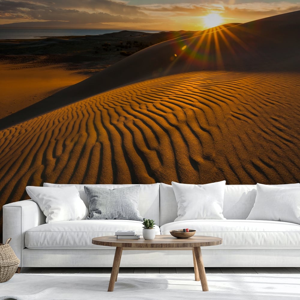 Papiers Peints Panoramique - Golden Dunes - Photo Wallpaper Desert