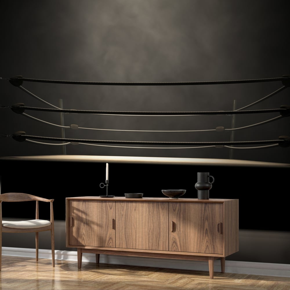 Wall Mural - Classic Vintage Boxing Ring - Scandiwall