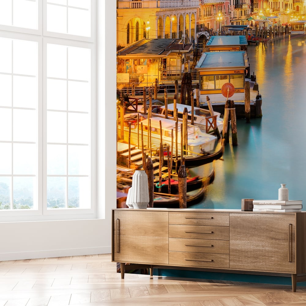 Papiers Peints Panoramique - Grand Canal at night Venice -
