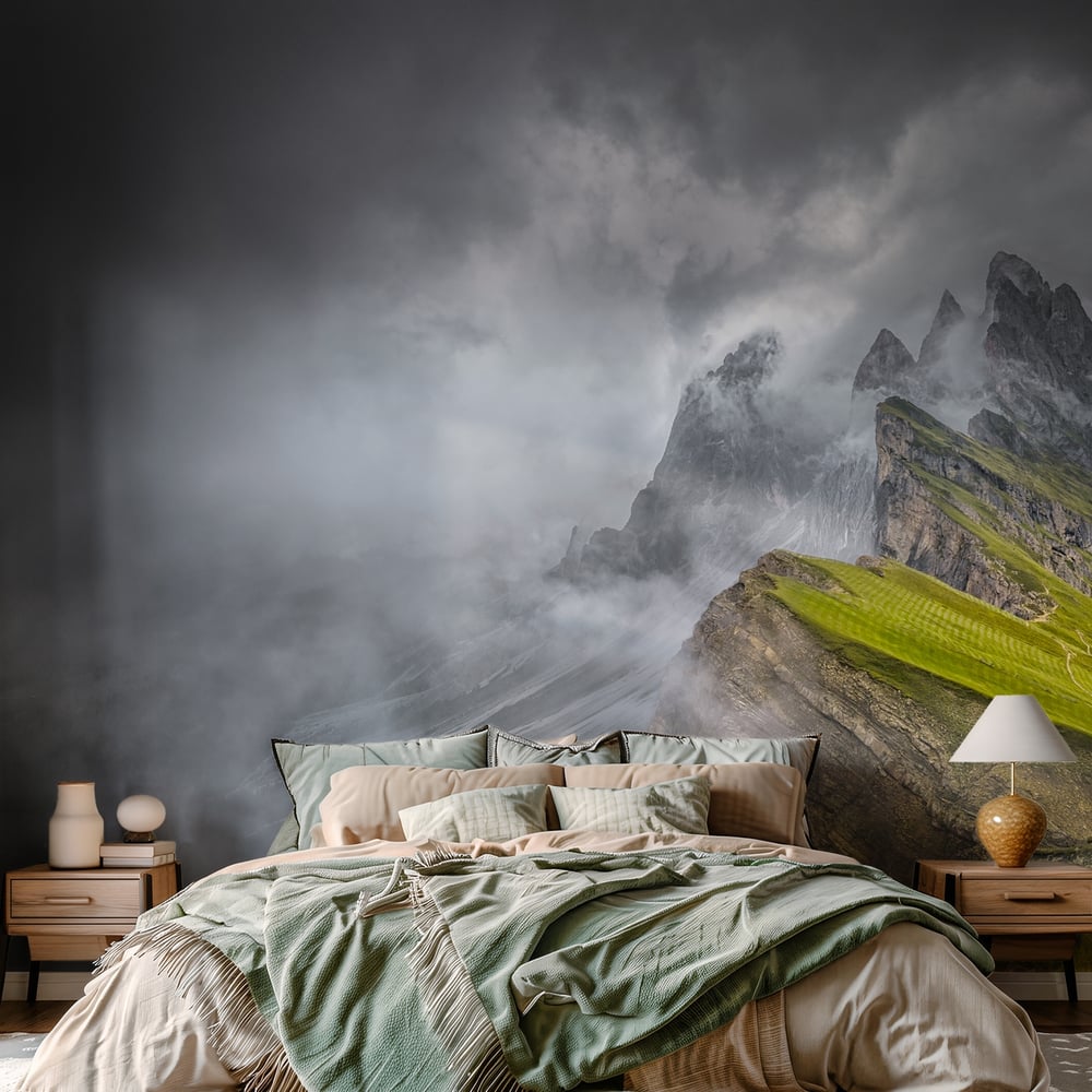 Papiers Peints Panoramique - Fog on Mountain Seceda - New Arrivals