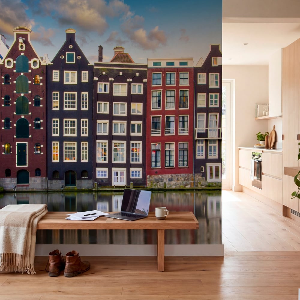 Papiers Peints Panoramique - Amsterdam colorée -