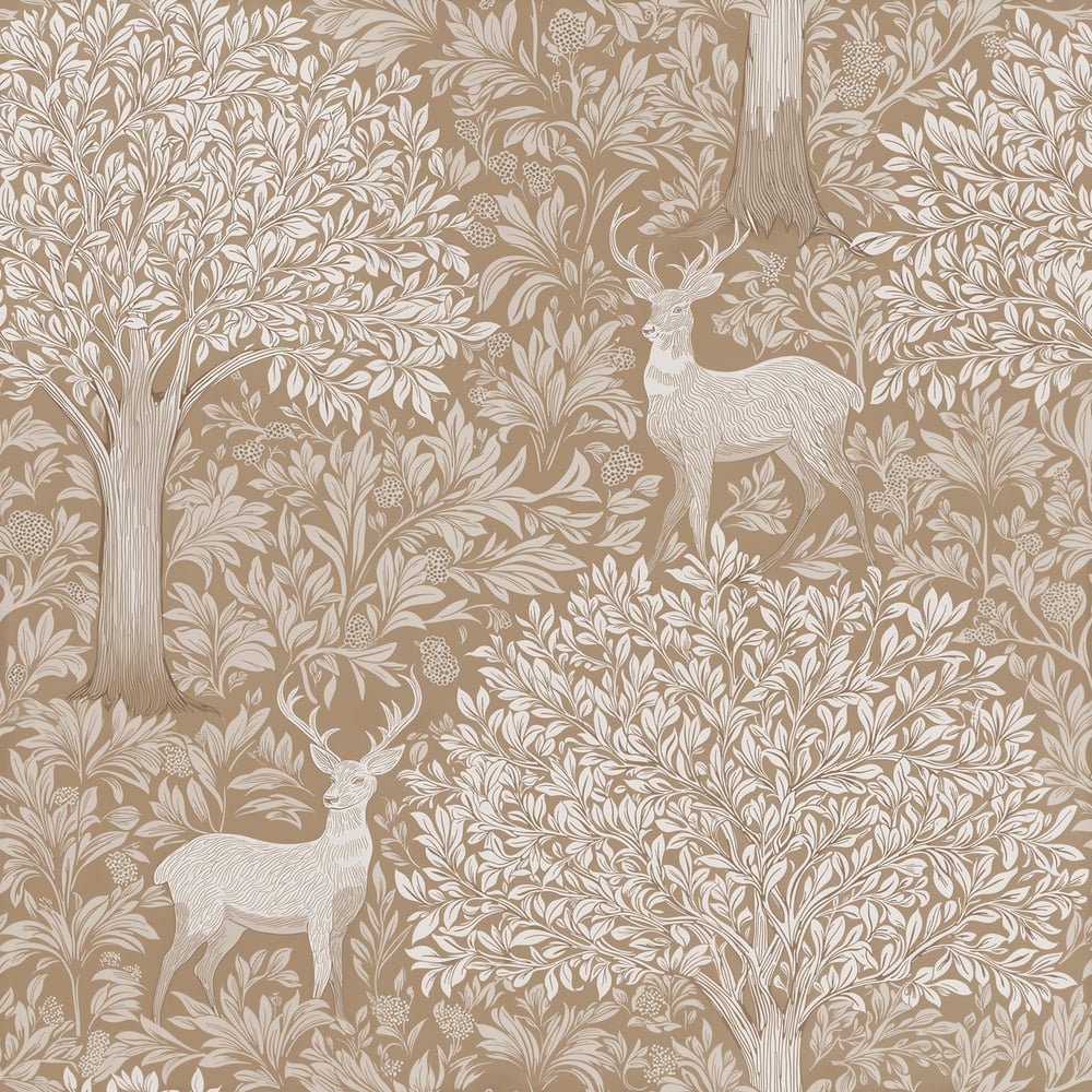 Edvard Beige - Papiers peints - Beige - Chambre - Animal - Dreamland - Intissé