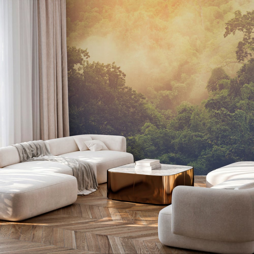 Fototapet - Asian tropical rainforest nature view background - Photo Wallpaper Rainforest