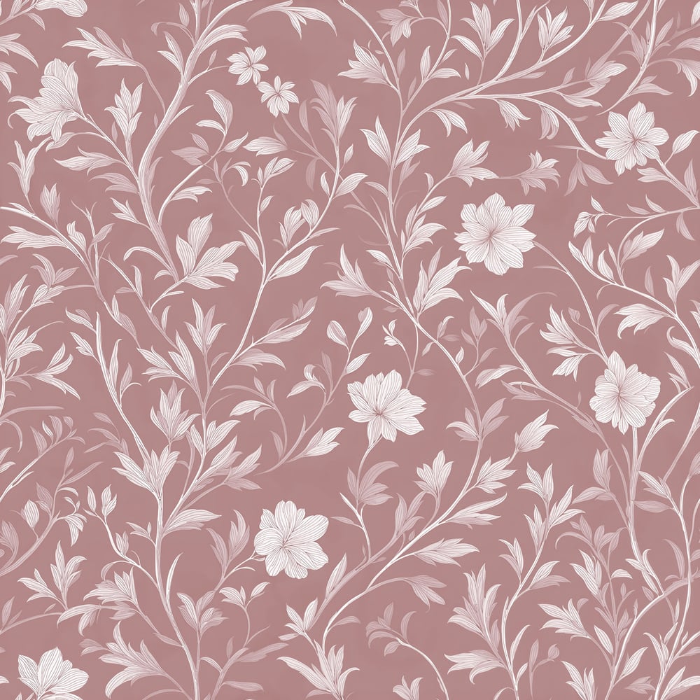 Judy Pink - Papiers peints - Rose - Salon - Floral - Scandza - Intissé