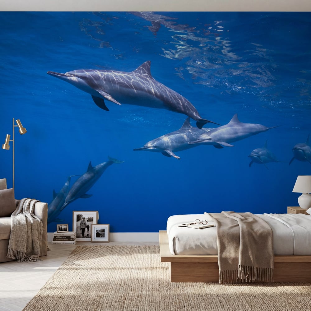 Papiers Peints Panoramique - Dolphin Pod - Photo Wallpaper Dolphin