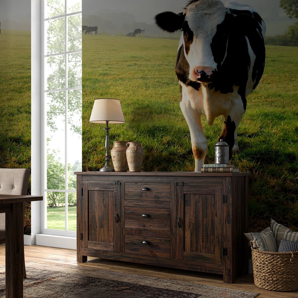 Papiers Peints Panoramique - Herd of cows - Photo Wallpaper Animals