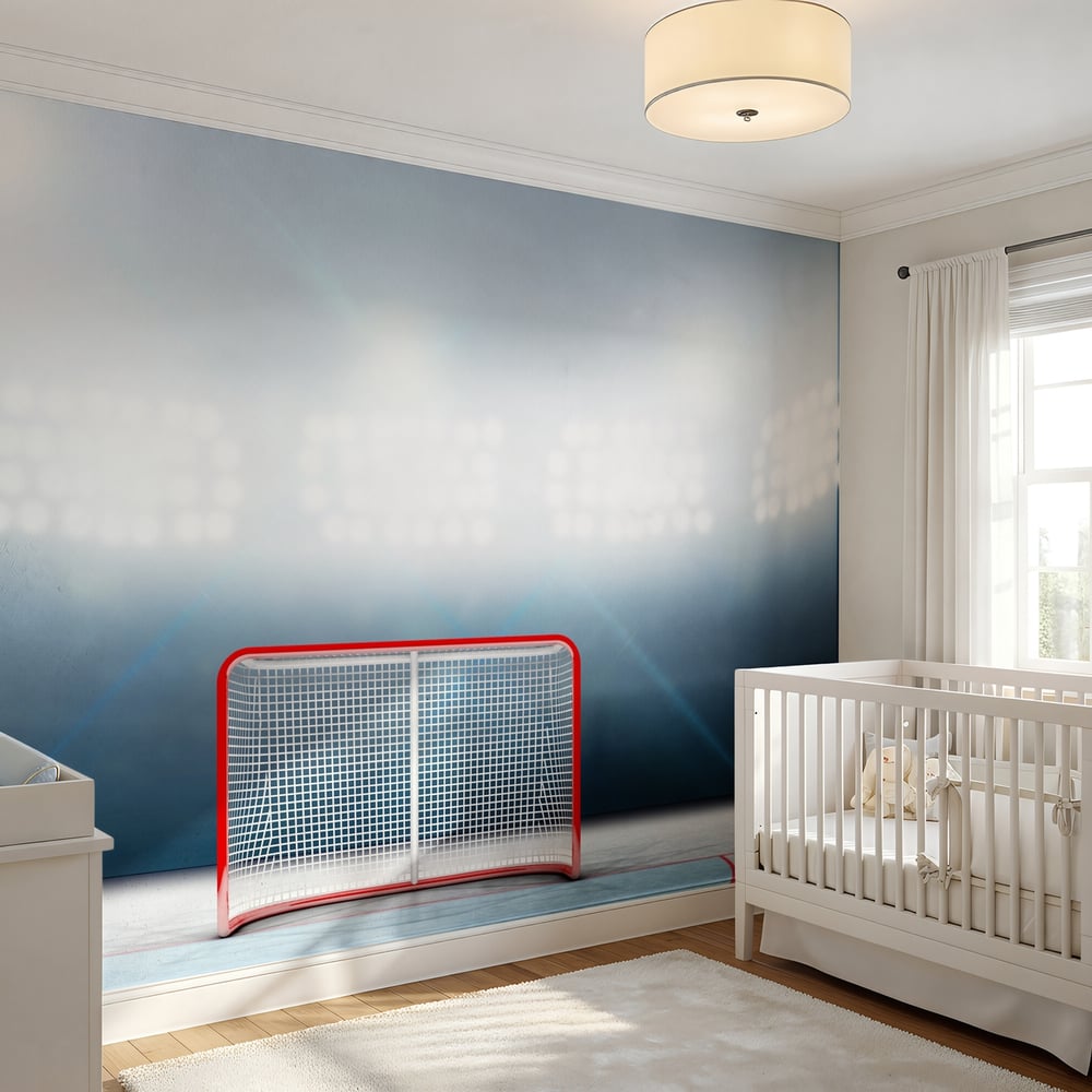 Papiers Peints Panoramique - But de hockey sur glace dans un stade - Photo Wallpaper Hockey