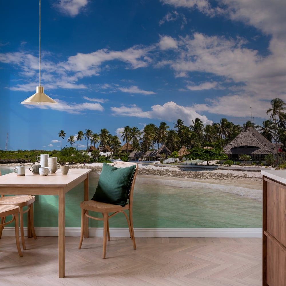 Wall Mural - Beautiful blue sea in Zanzibar Tanzania Africa - Scandiwall