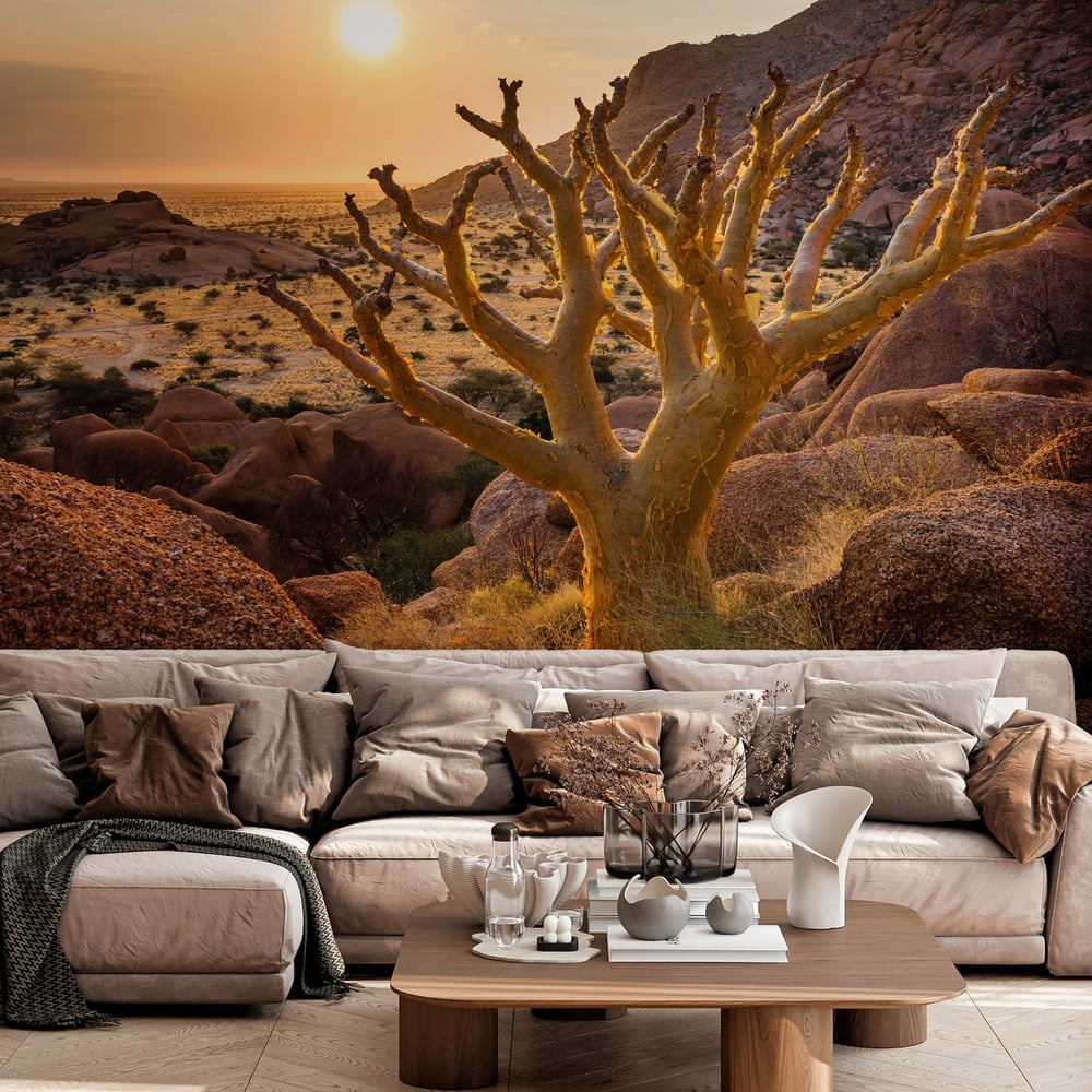 Papiers Peints Panoramique - Group of bald granite peaks - Spitzkoppe Damaraland Namibia I -