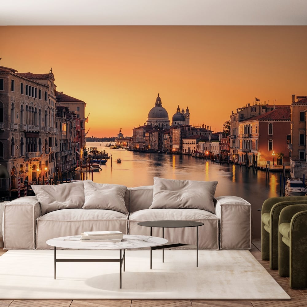 Papiers Peints Panoramique - Aube à Venise - Italie - Yellow photo wallpapers