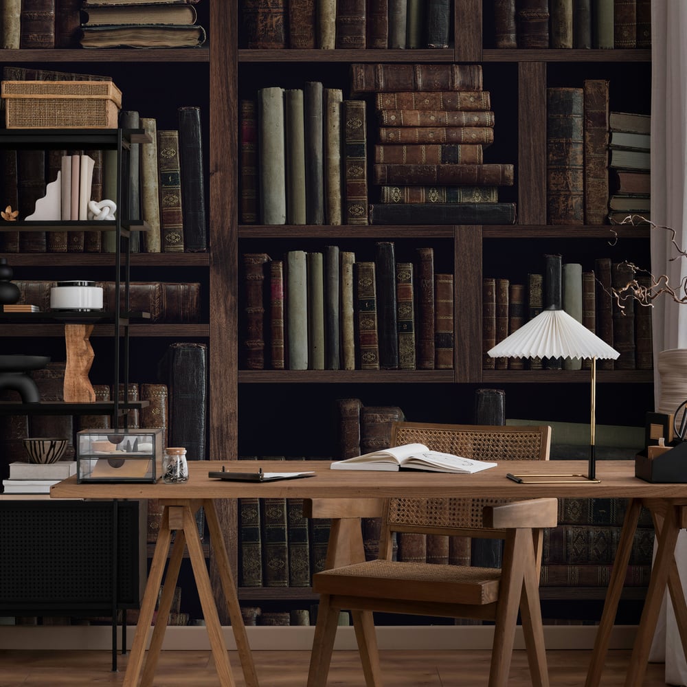 Fototapet - Ancient books - Photo Wallpaper Bookshelf