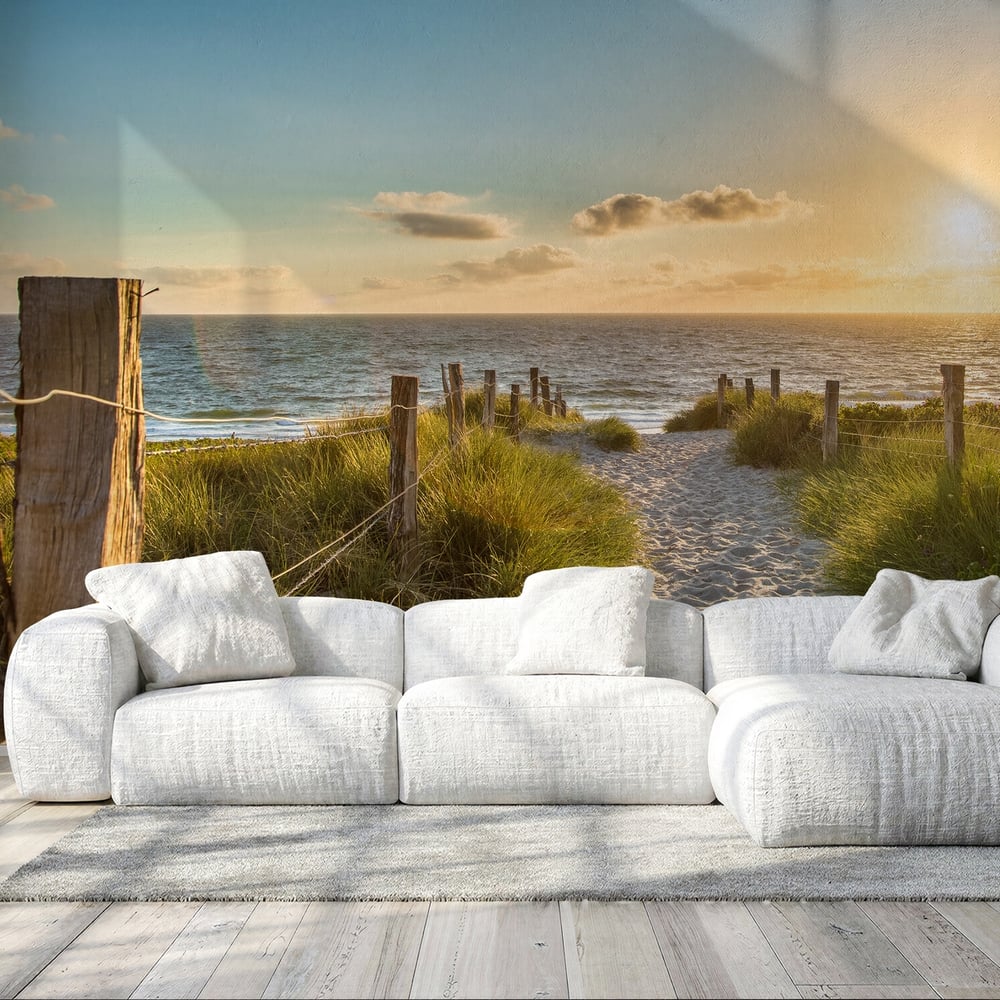 Papiers Peints Panoramique - Der Weg zum Meer - Photo Wallpaper Beach