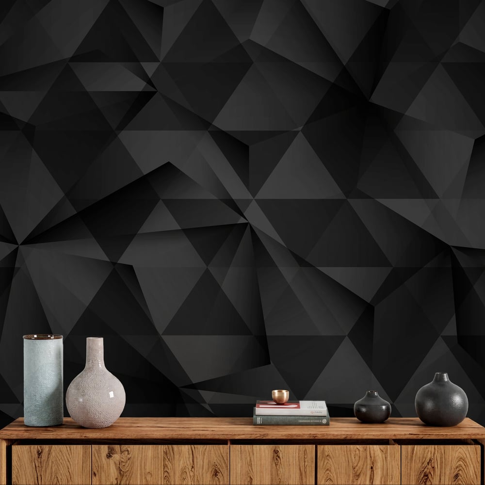 Wall Mural - Black Poly - Scandiwall