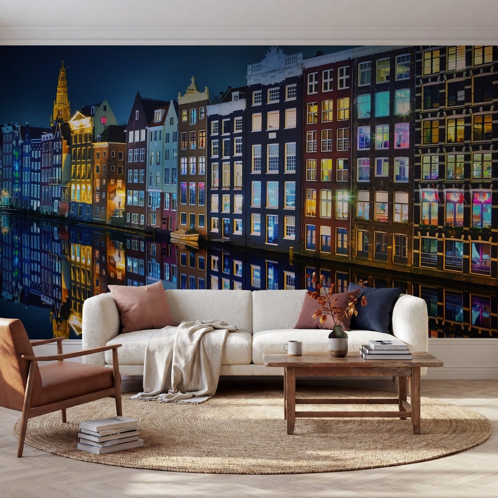Fototapet - Amsterdam mirror - Photo Wallpaper Countries and destinations
