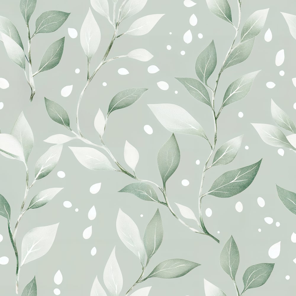 Filip Green - Papiers peints - Vert - Salon - Feuille - Scandza - Intissé