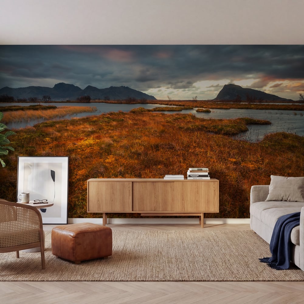 Fototapet - Autumn in Norway -