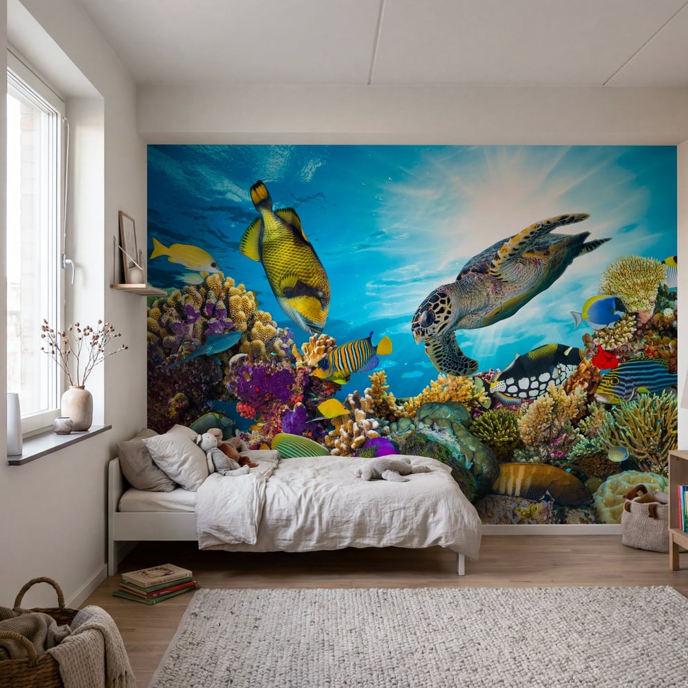 Papiers Peints Panoramique - Coral Reef Panorama - Photo Wallpaper Fish