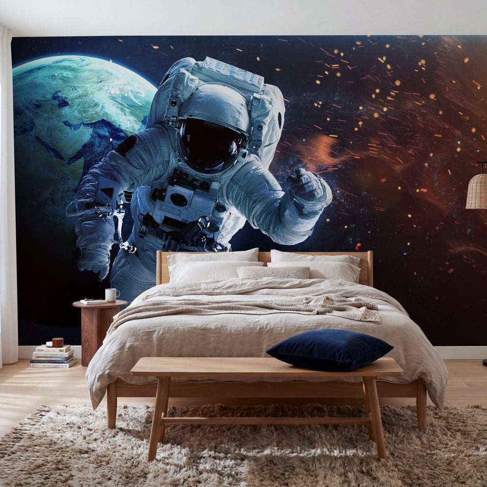 Wall Mural - Deep Space Art with Nebulas and Galaxies - Scandiwall