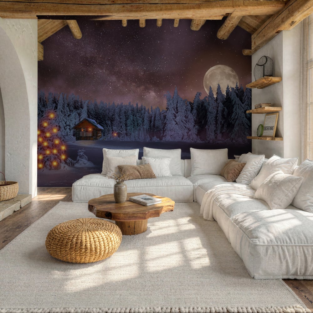 Papiers Peints Panoramique - Christmas Tree in the Black Forest - Photo Wallpaper Astronomy and Space