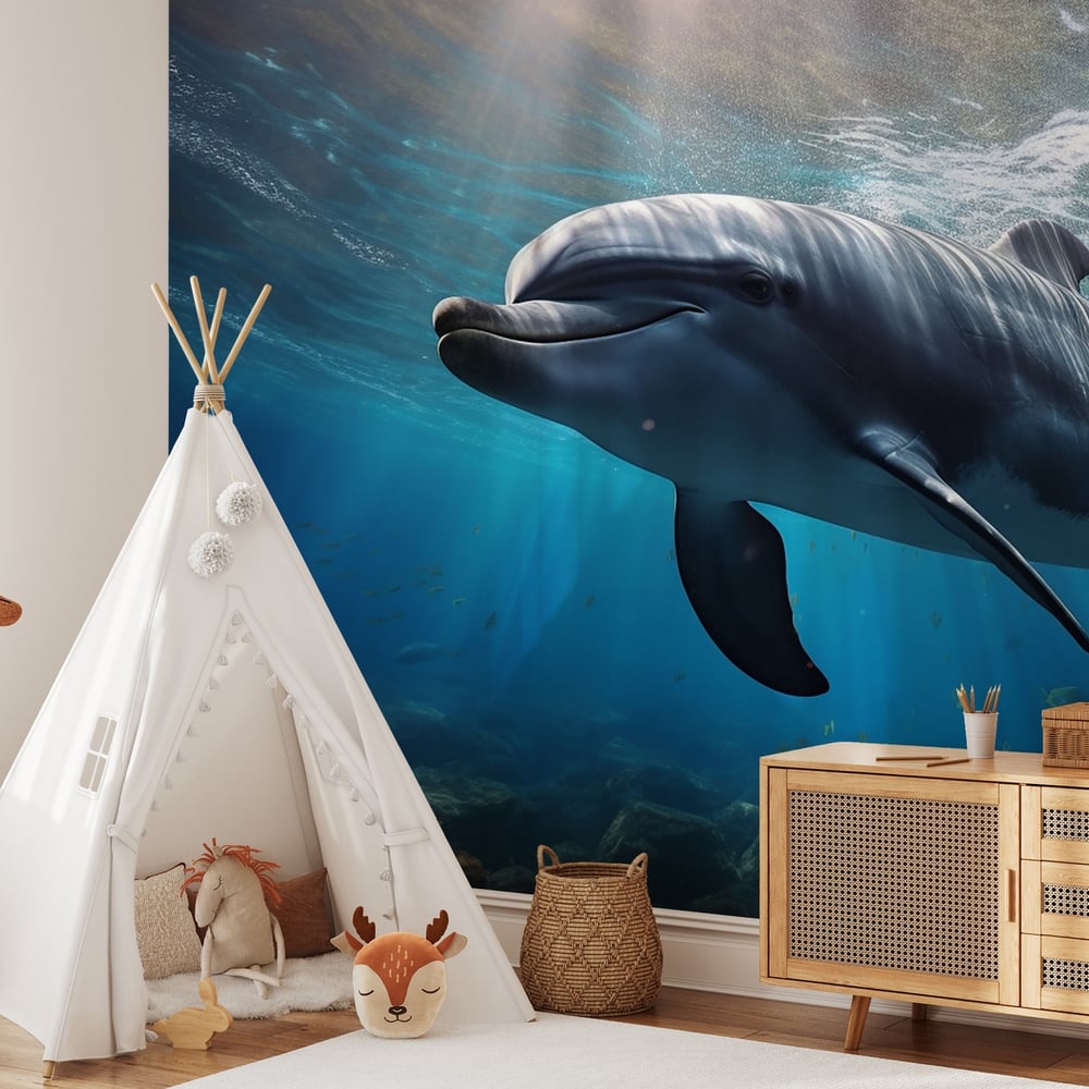 Papiers Peints Panoramique - Happy Dolph - Photo Wallpaper Dolphin