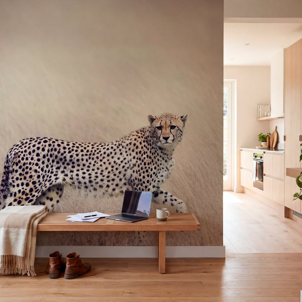 Wall Mural - Cheetah Walking - Scandiwall