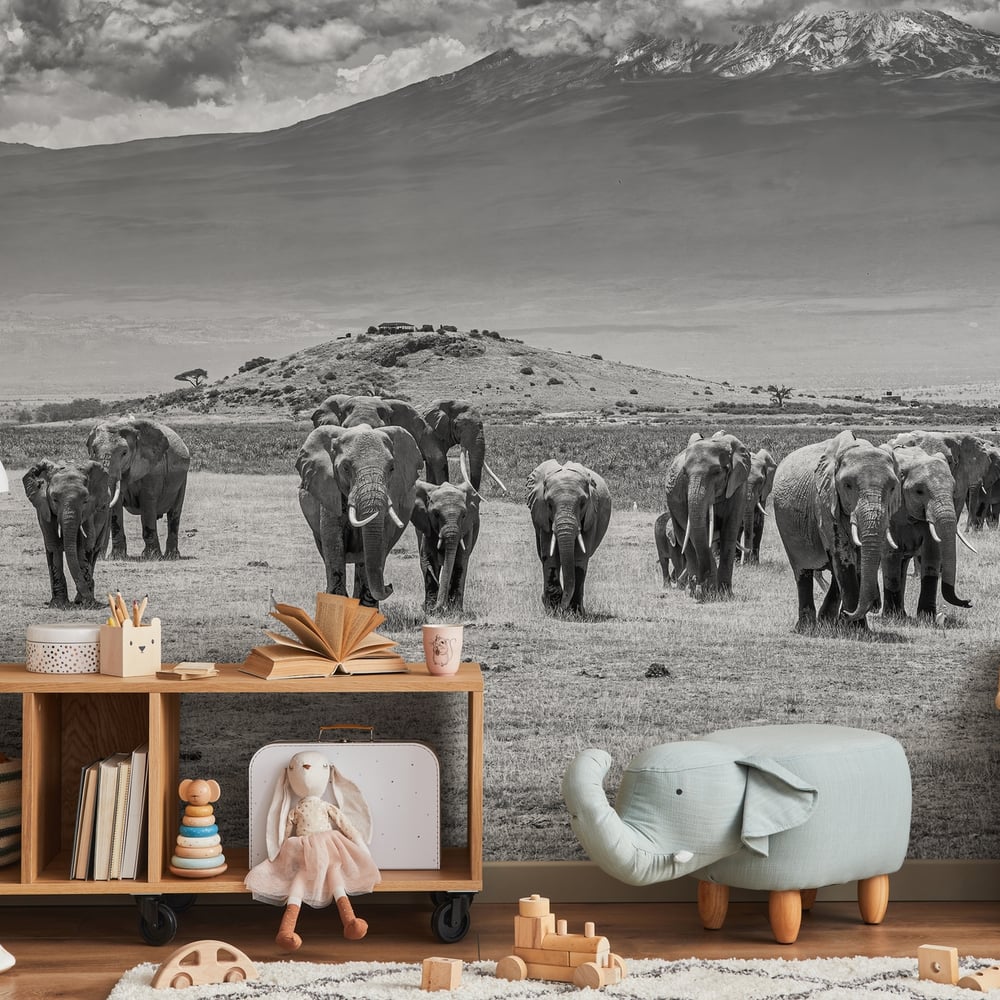 Fotobehang - De Titanen - Afrika - Photo Wallpaper Animals