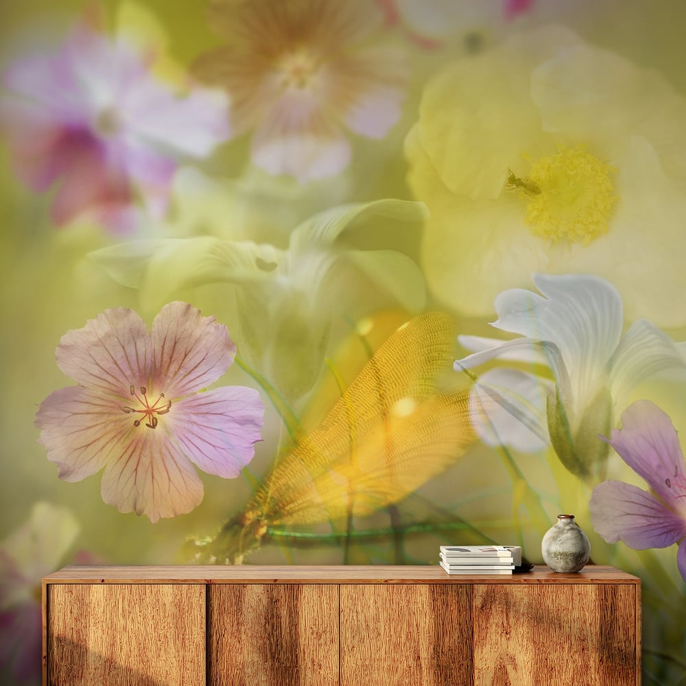 Papiers Peints Panoramique - Garden of Petals - Photo Wallpaper Flowers