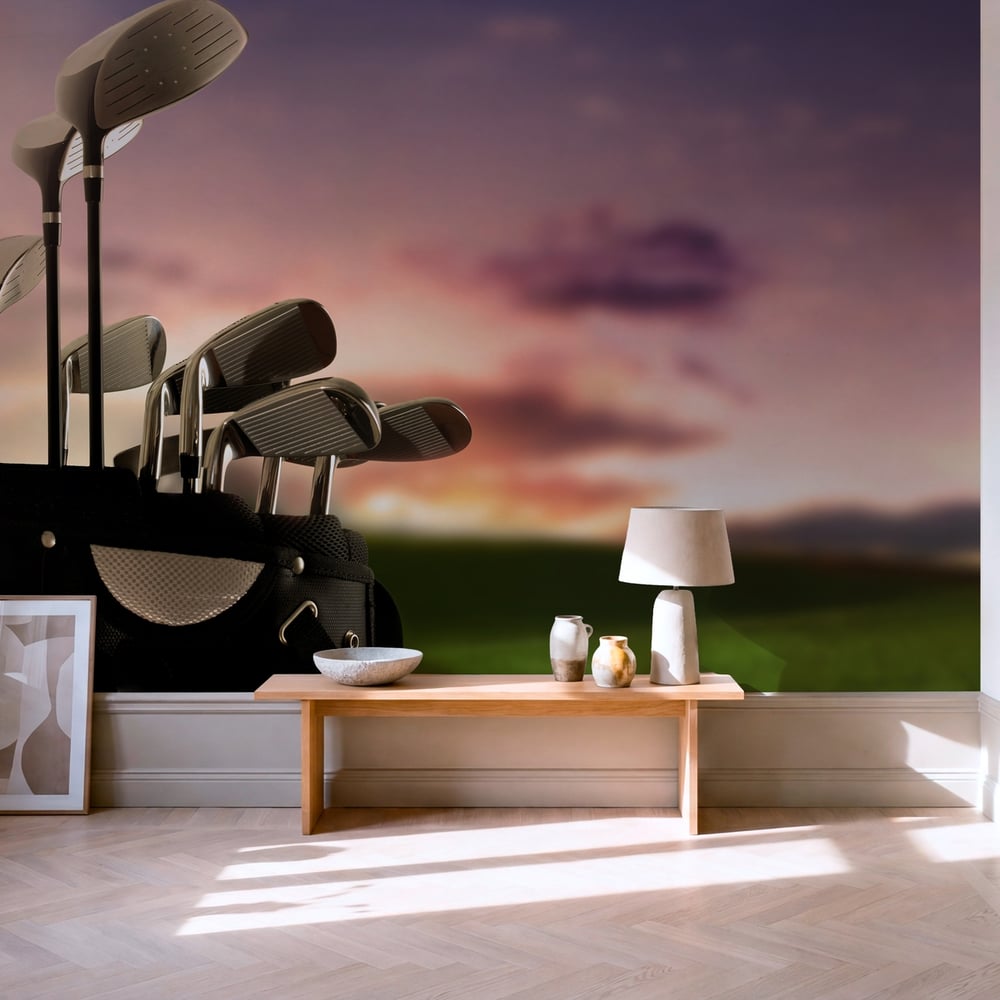 Wall Mural - Close-up of a golf bag - Scandiwall