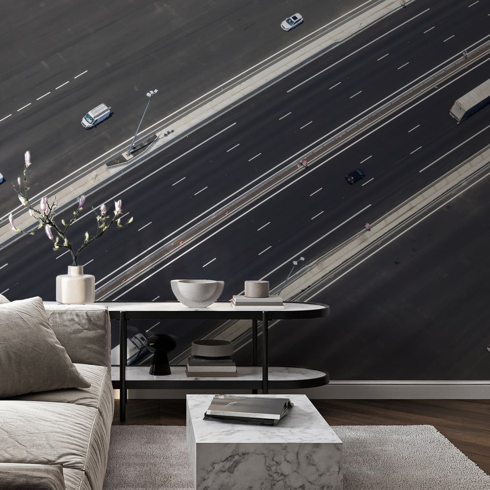 Fototapet - Autoroute - Photo Wallpaper Car