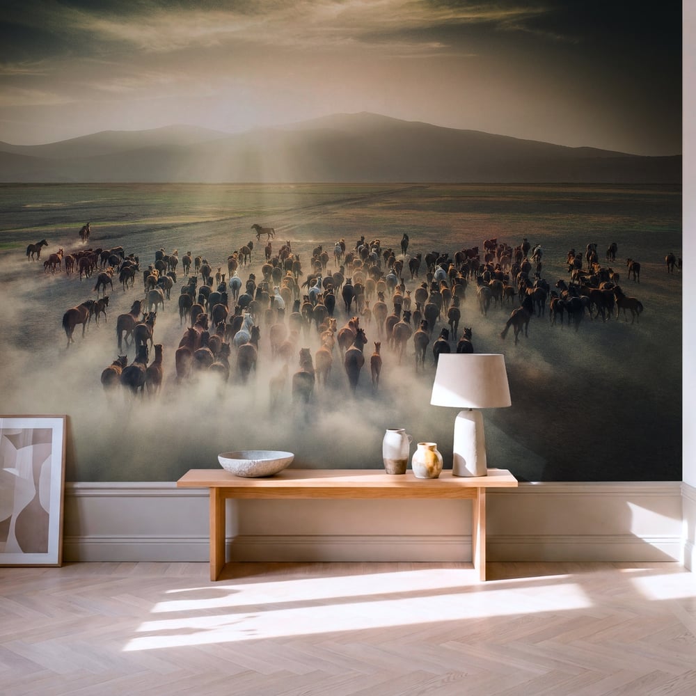 Papiers Peints Panoramique - Chevaux sauvages - Photo Wallpaper Horse
