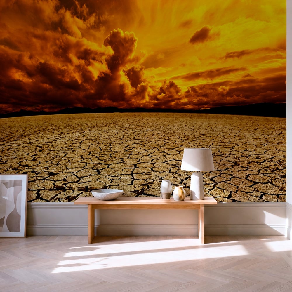 Papiers Peints Panoramique - Cracked Desert - Photo Wallpaper Desert