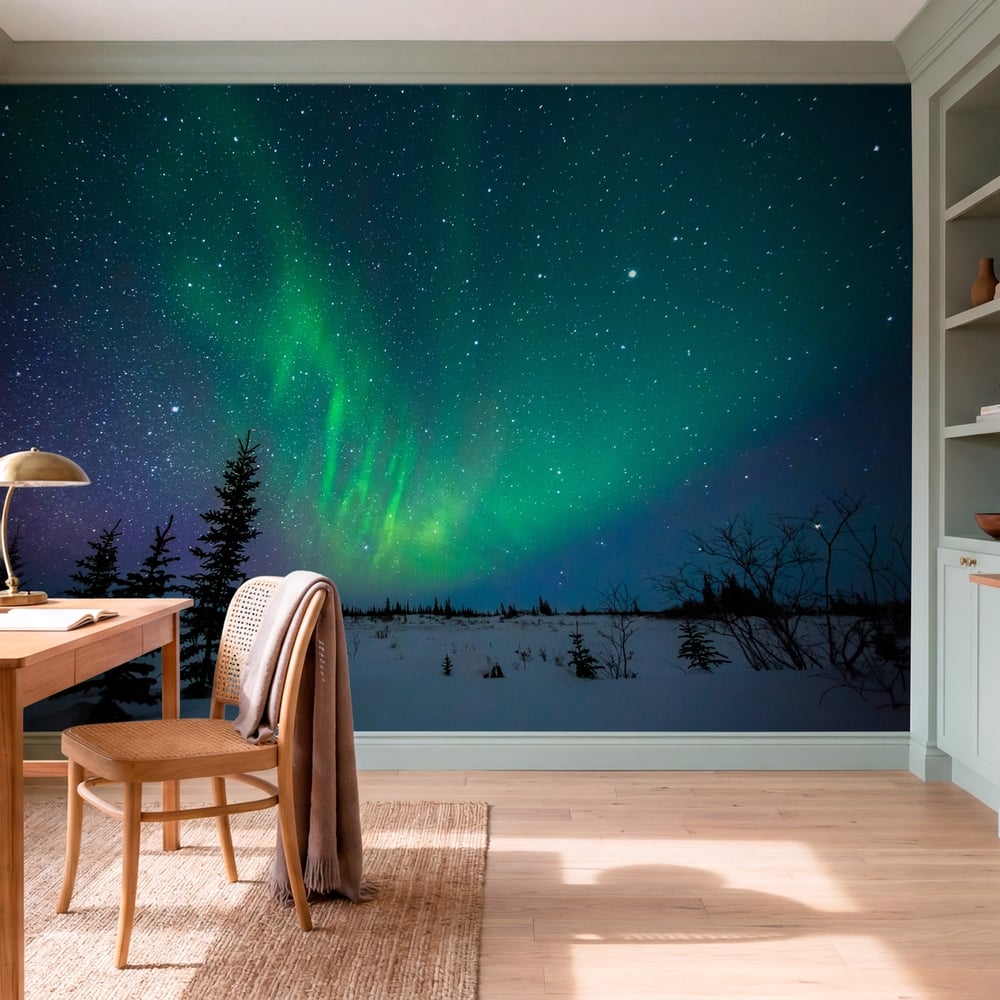 Fototapet - Aurora Borealis - Photo Wallpaper Nature and landscape