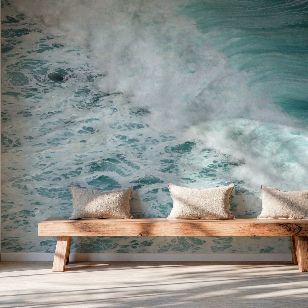Papiers Peints Panoramique - Grande vague de marée - Photo Wallpaper Water