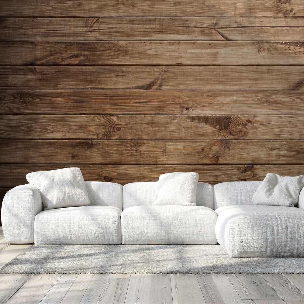 Wall Mural - Classic Wooden Planks - Scandiwall