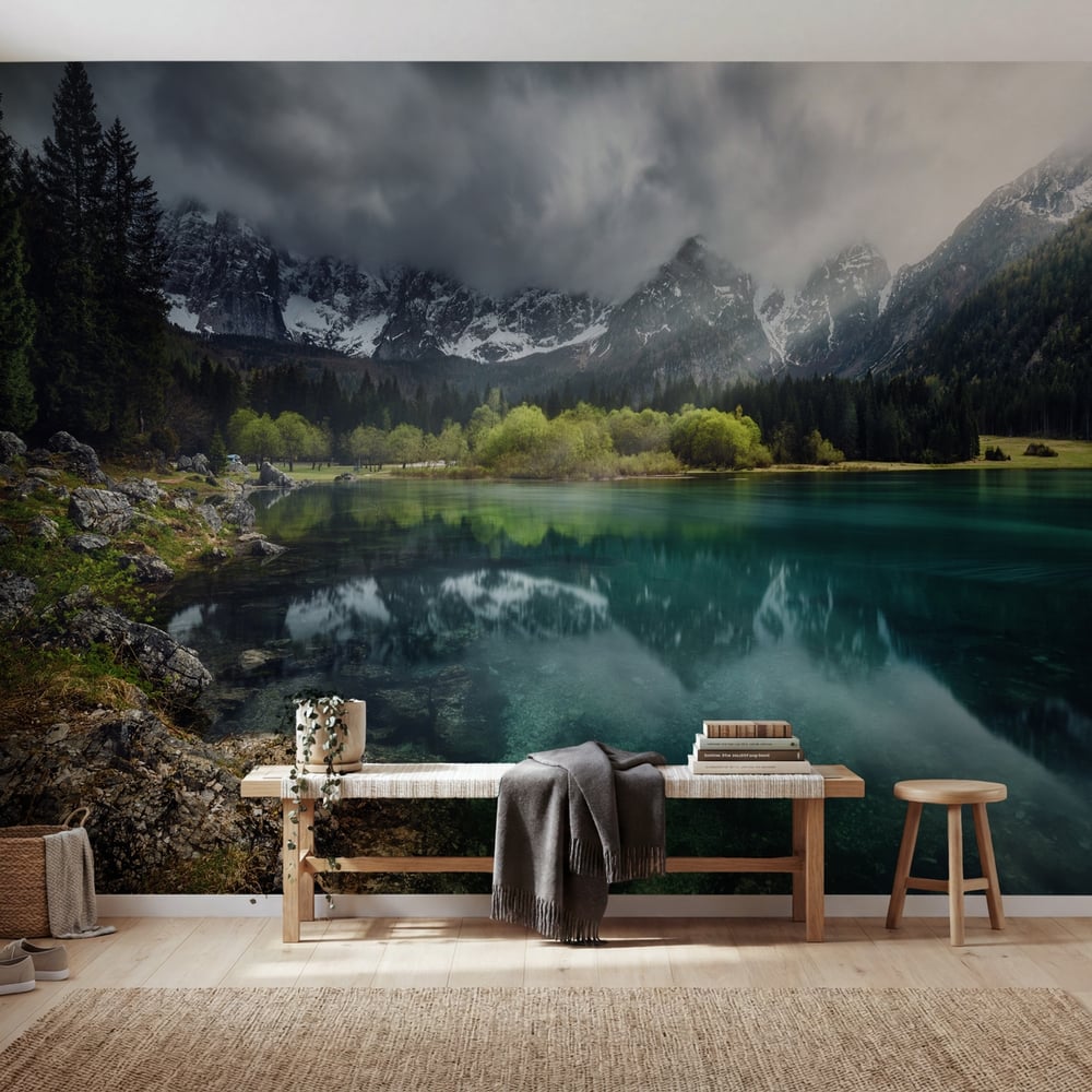 Fototapet - Azul turquesa. - Photo Wallpaper Sea and lake
