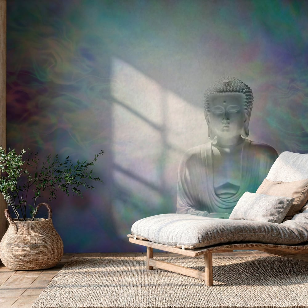 Papiers Peints Panoramique - Buddha in Meditative Lotus Position - Photo Wallpaper Buddha