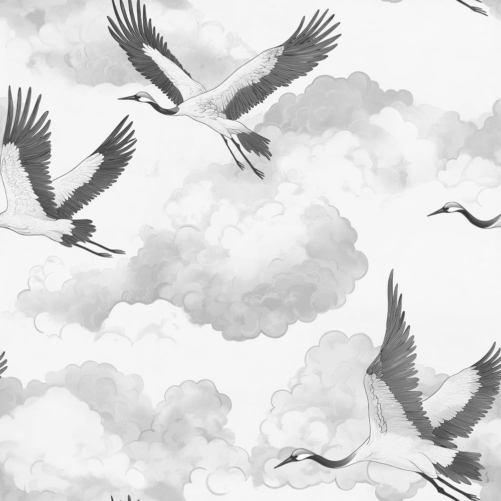 Henri Grey - Papiers peints - Gris - Salon - Oiseaux - Dreamland - Intissé