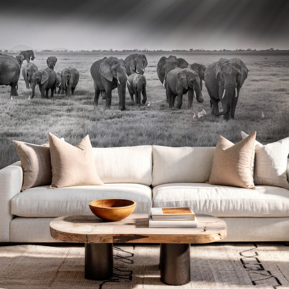 Wall Mural - Breakfast with pachyderms - Scandiwall