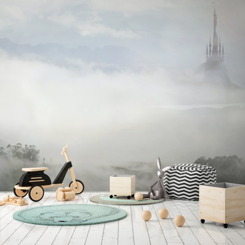 Papiers Peints Panoramique - Fairy palace in clouds - Photo Wallpaper Fantasy