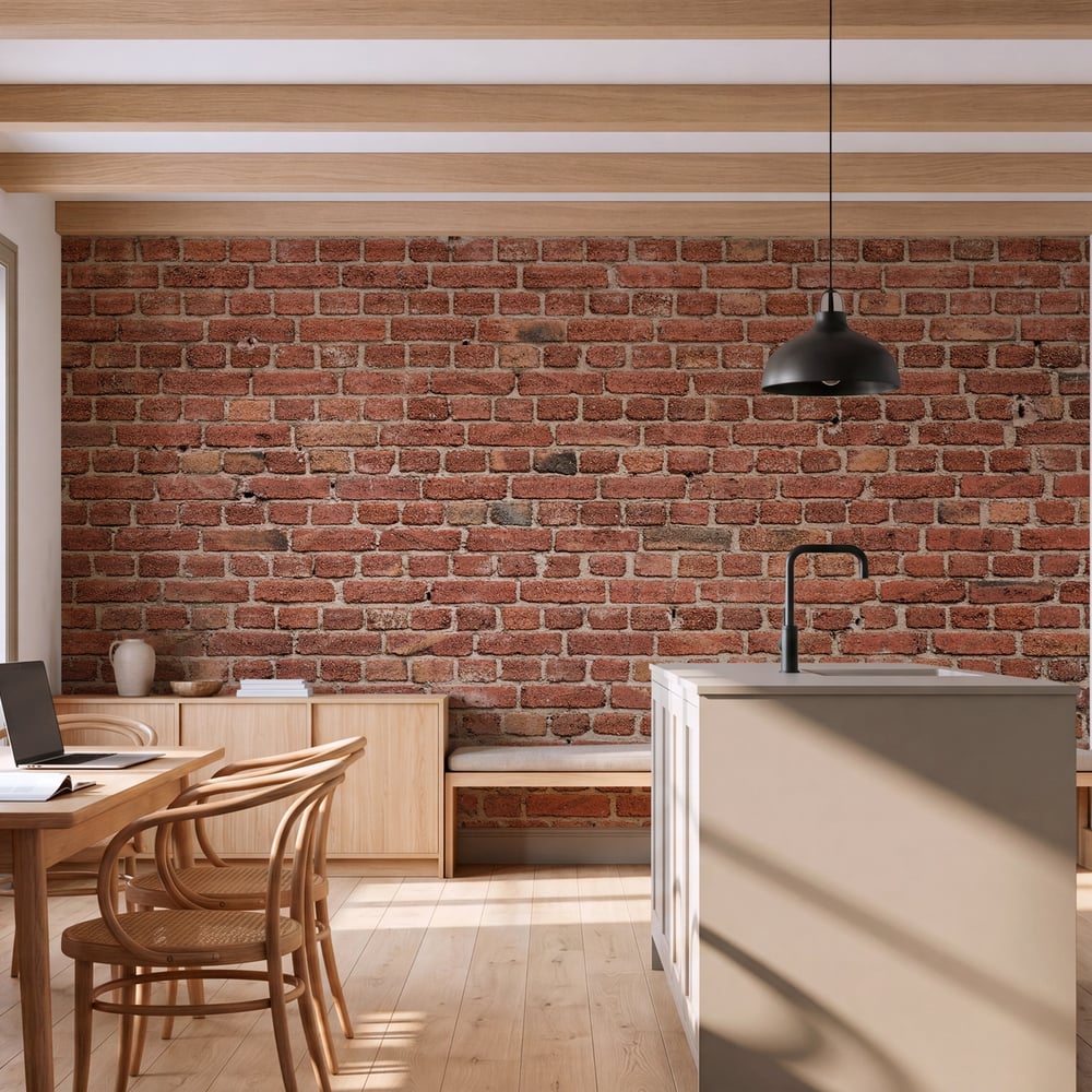 Wall Mural - Brick Wall Background - Scandiwall