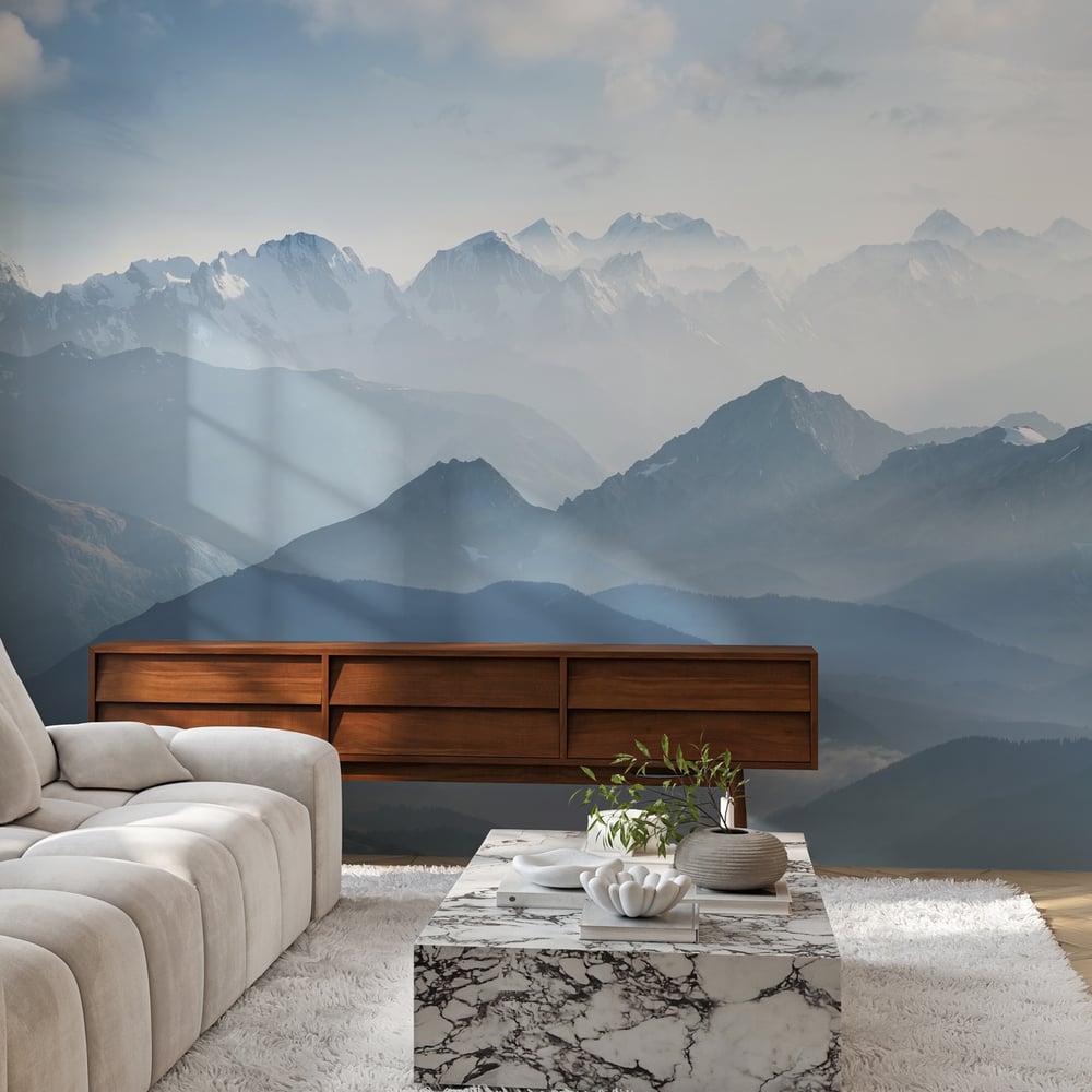 Papiers Peints Panoramique - High mountain in morning time Beautiful natural landscape I - Photo Wallpaper Rock