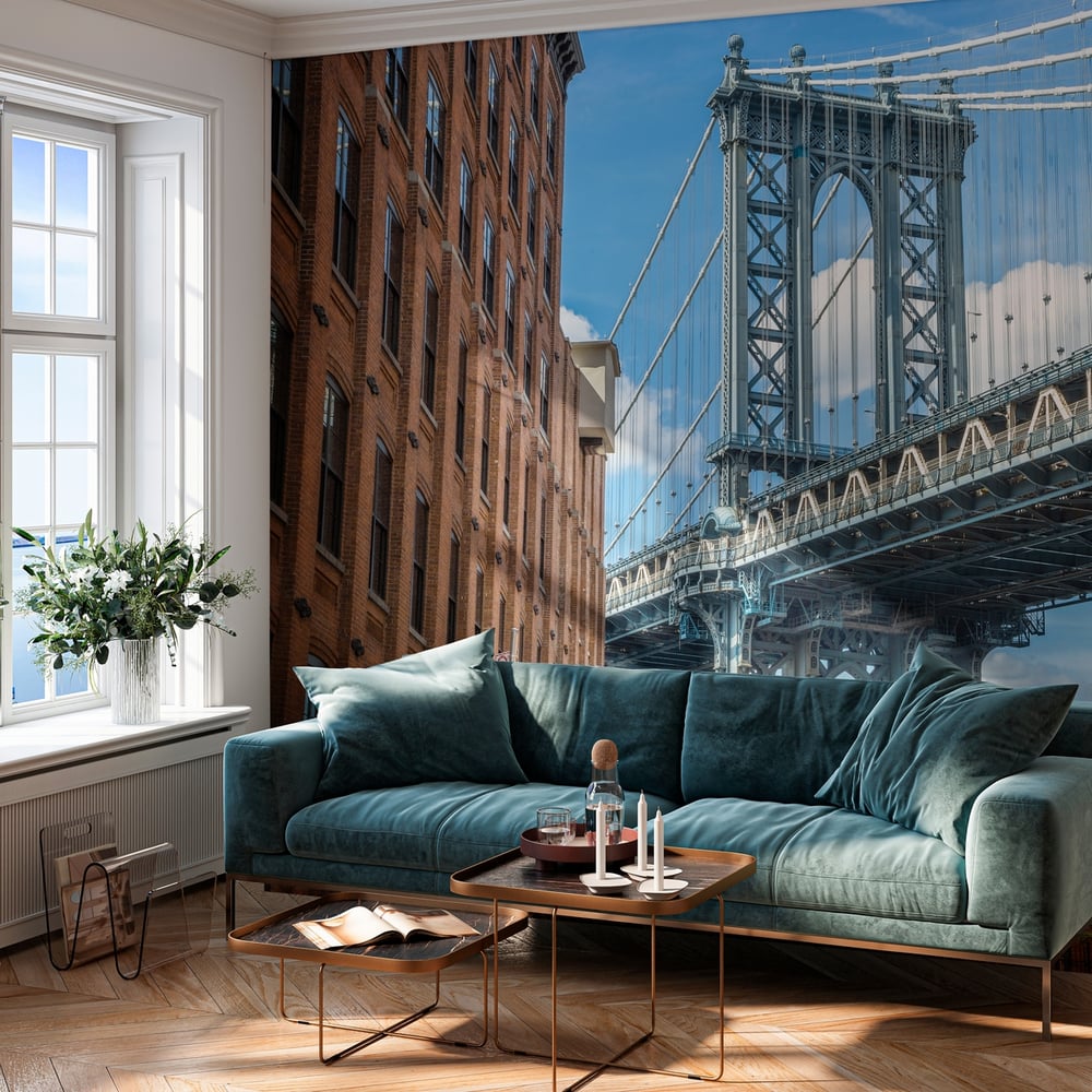 Wall Mural - Below Brooklyn Bridge - Scandiwall