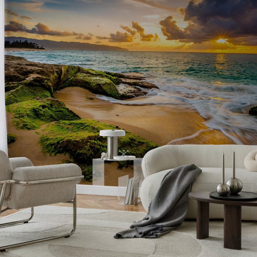 Papiers Peints Panoramique - A beautiful Hawaiian Sunset - Photo Wallpaper Beach