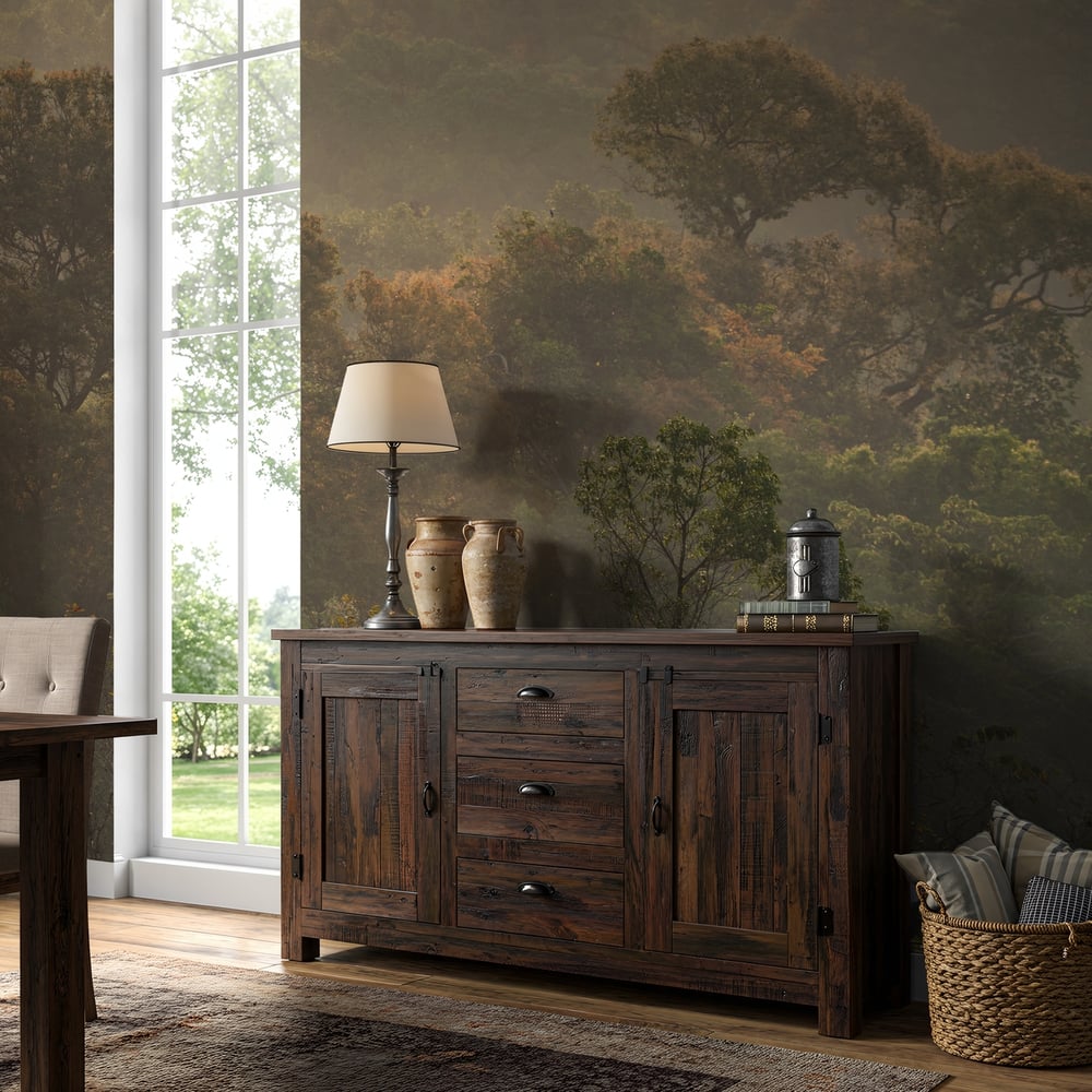 Papiers Peints Panoramique - Early morning in the Forest - New Arrivals