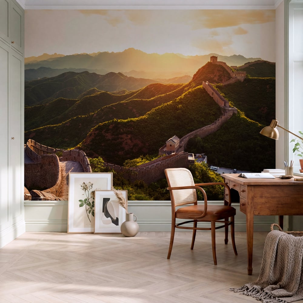 Papiers Peints Panoramique - Great wall under sunshine during sunset - Photo Wallpaper Countries and destinations