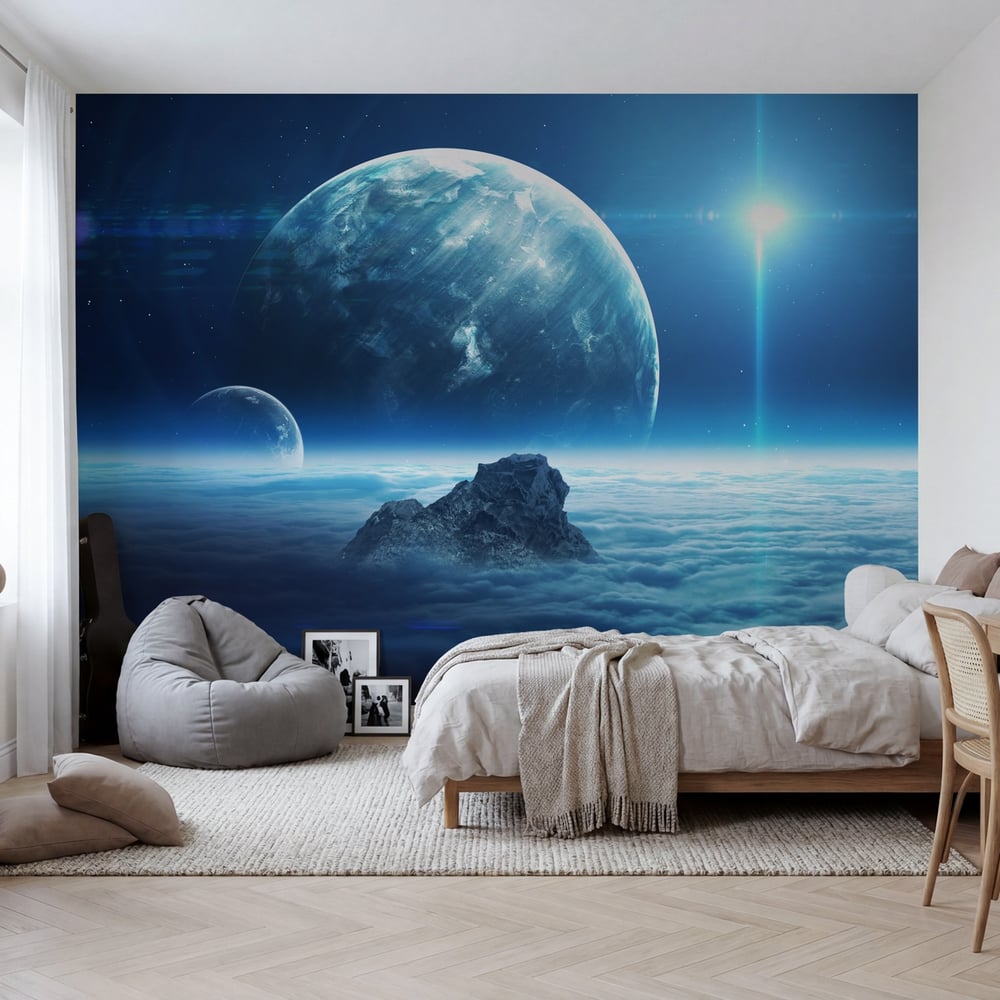 Papiers Peints Panoramique - Infinite Space with Nebulas and Stars - Photo Wallpaper Astronomy and Space