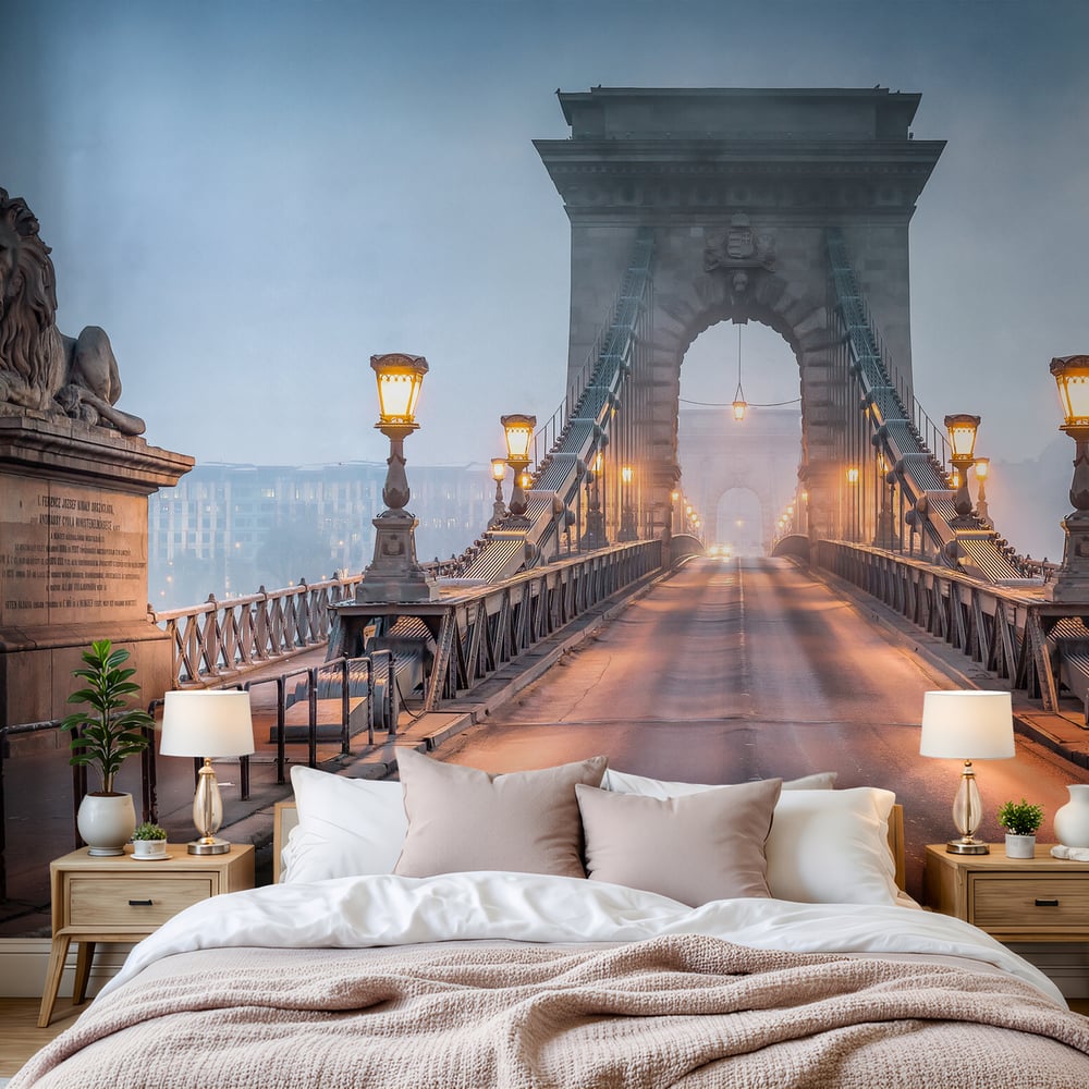 Papiers Peints Panoramique - Kettenbrcke Panorama in Budapest Ungarn -