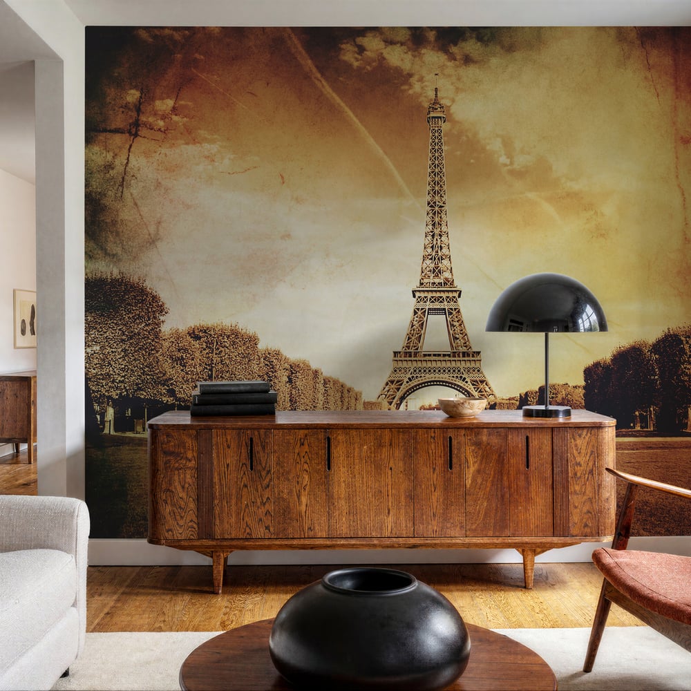 Papiers Peints Panoramique - Eiffel Tower vintage Selective focus II - Photo Wallpaper Paris